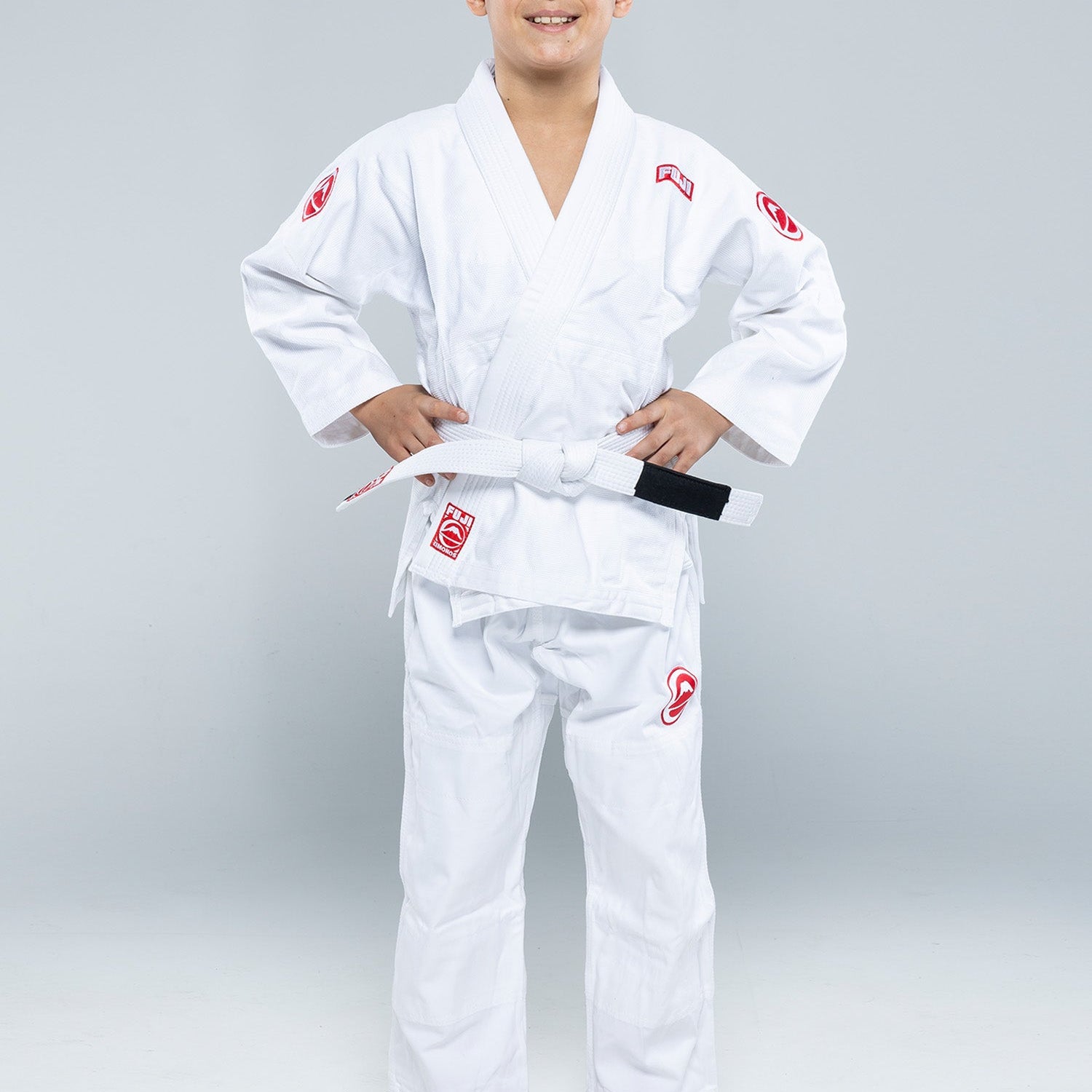Fuji Kids Competition BJJ Gi White C0