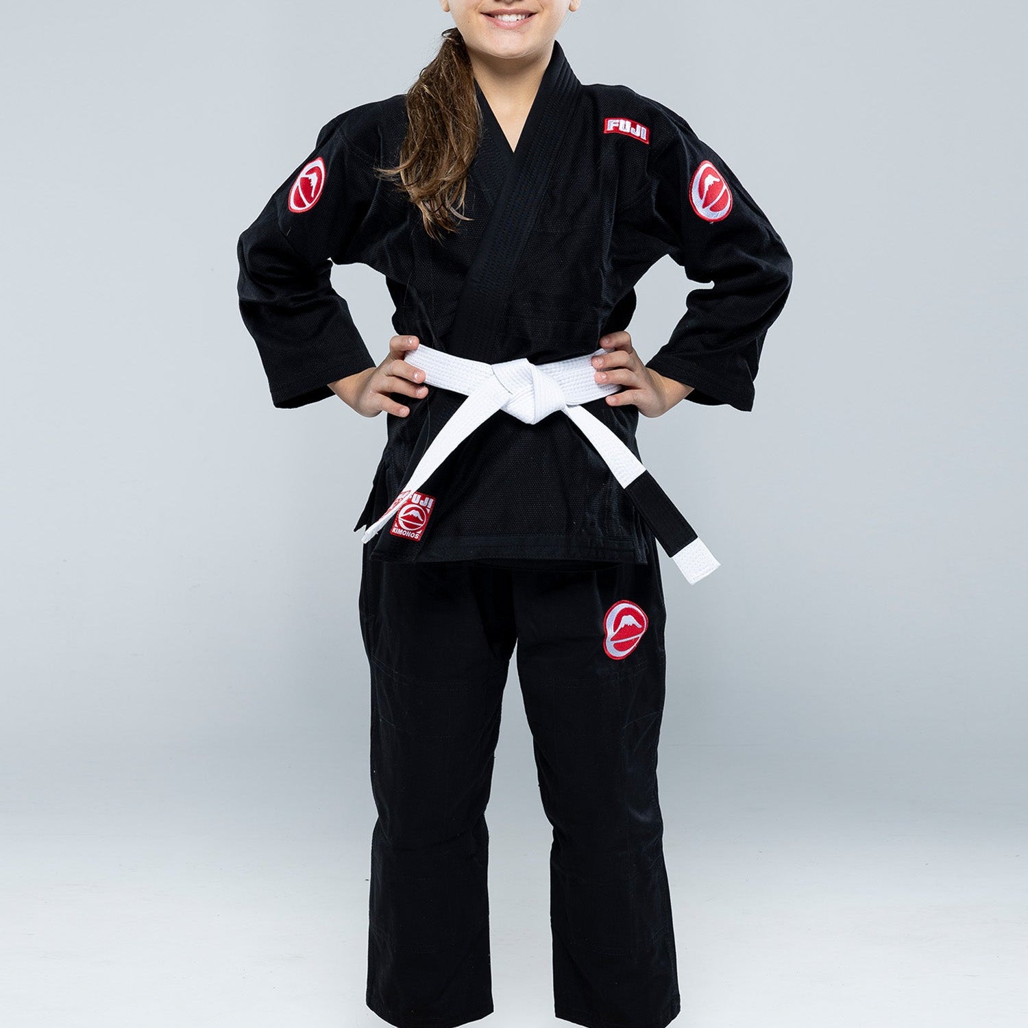Fuji Kids Competition BJJ Gi Black C0