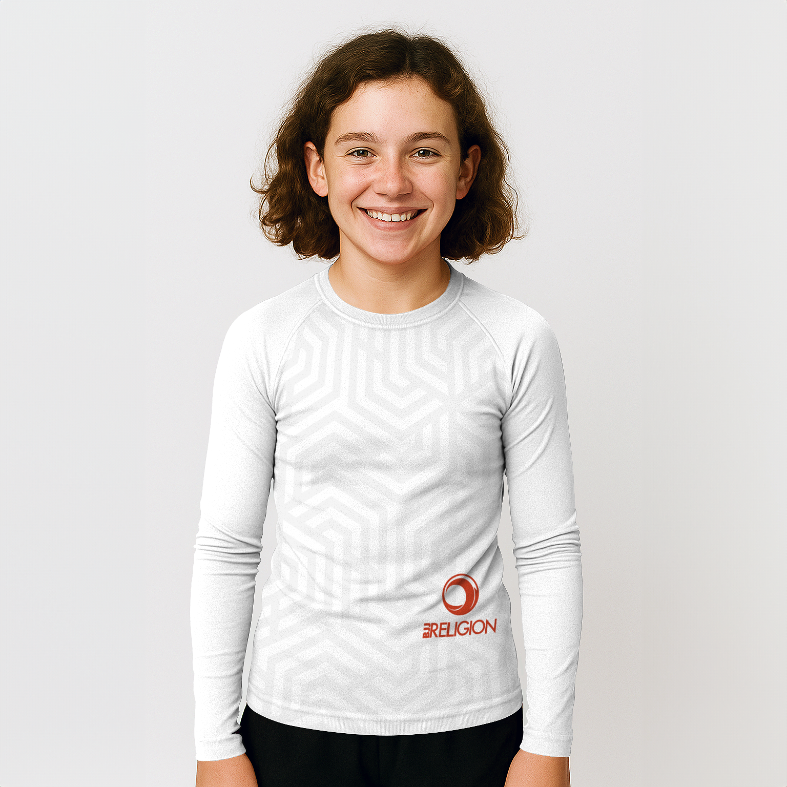 BJJ Religion Youth Geometric Rashguard