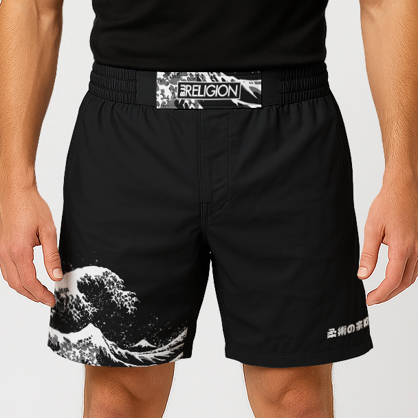 BJJ Religion Hokusai Grappling Shorts