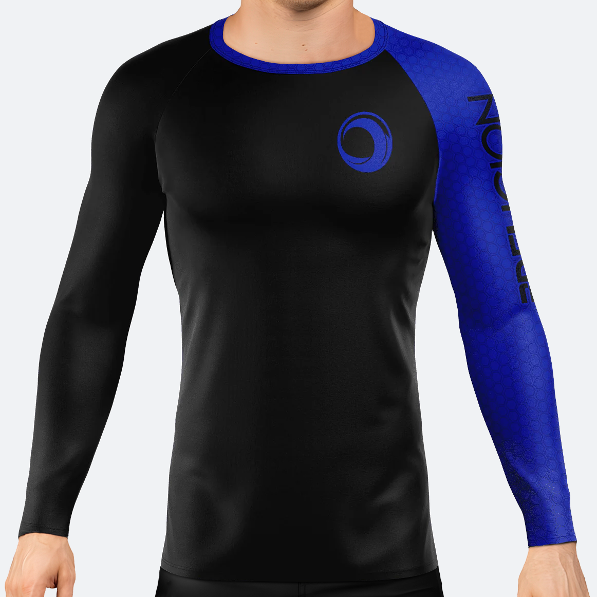 BJJ Religion Fundamental Ranked Rashguard Blue XS