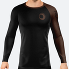 BJJ Religion Fundamental Ranked Rashguard Brown XS
