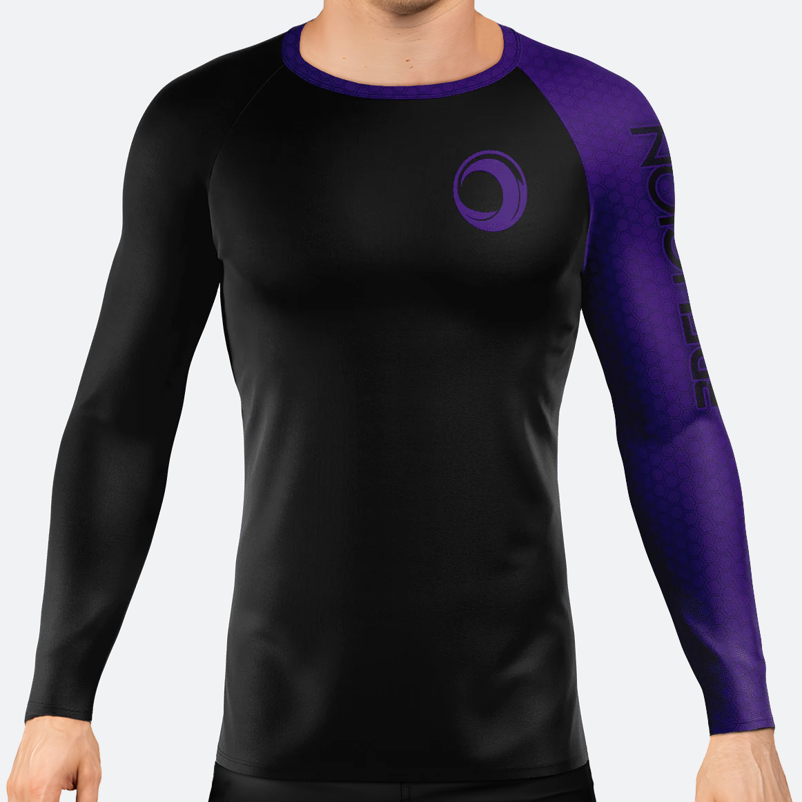 BJJ Religion Fundamental Ranked Rashguard Purple XS