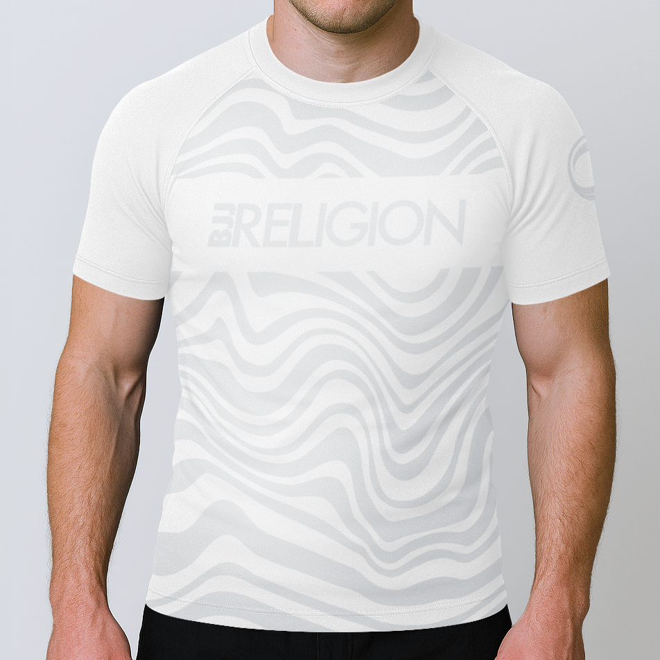 BJJ Religion Ranked Short Sleeve Rashguard White XS
