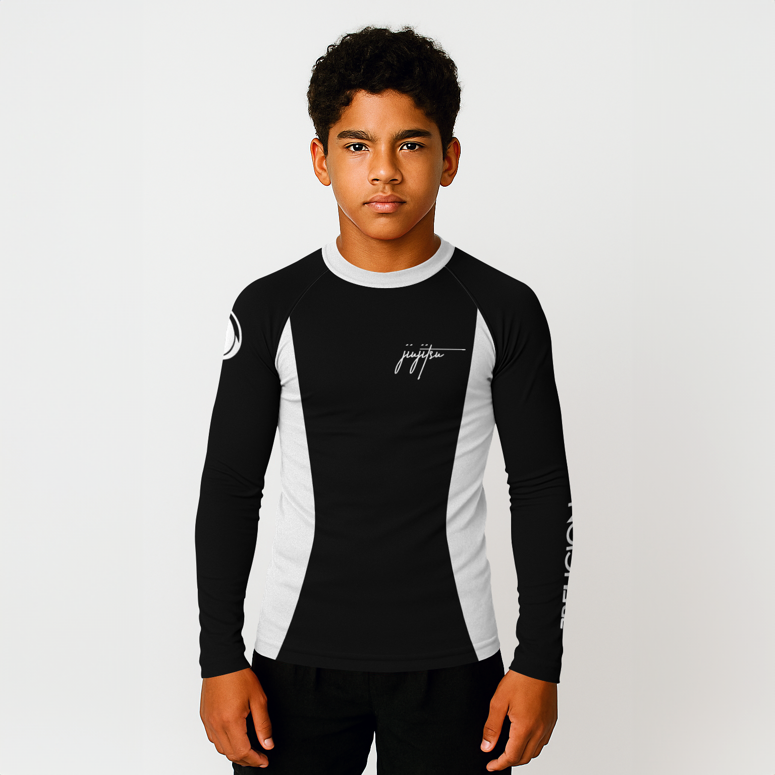 BJJ Religion Youth Script Rashguard