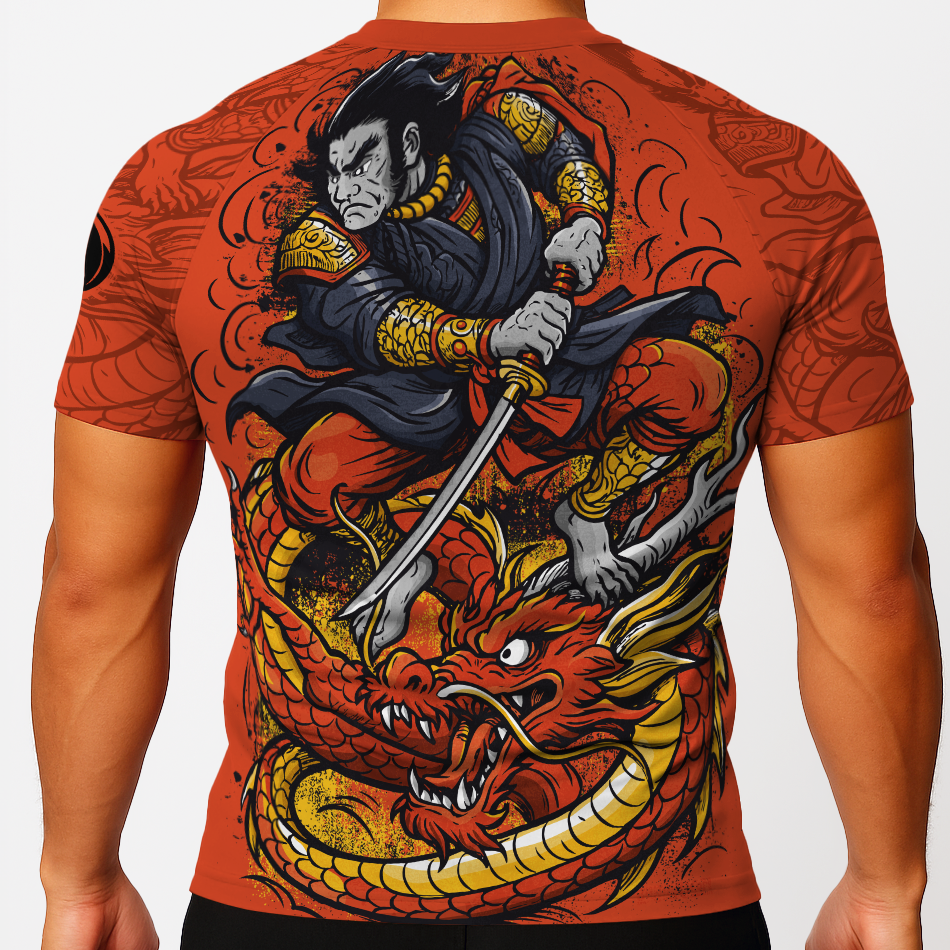 BJJ Religion Crimson Dragon Rashguard
