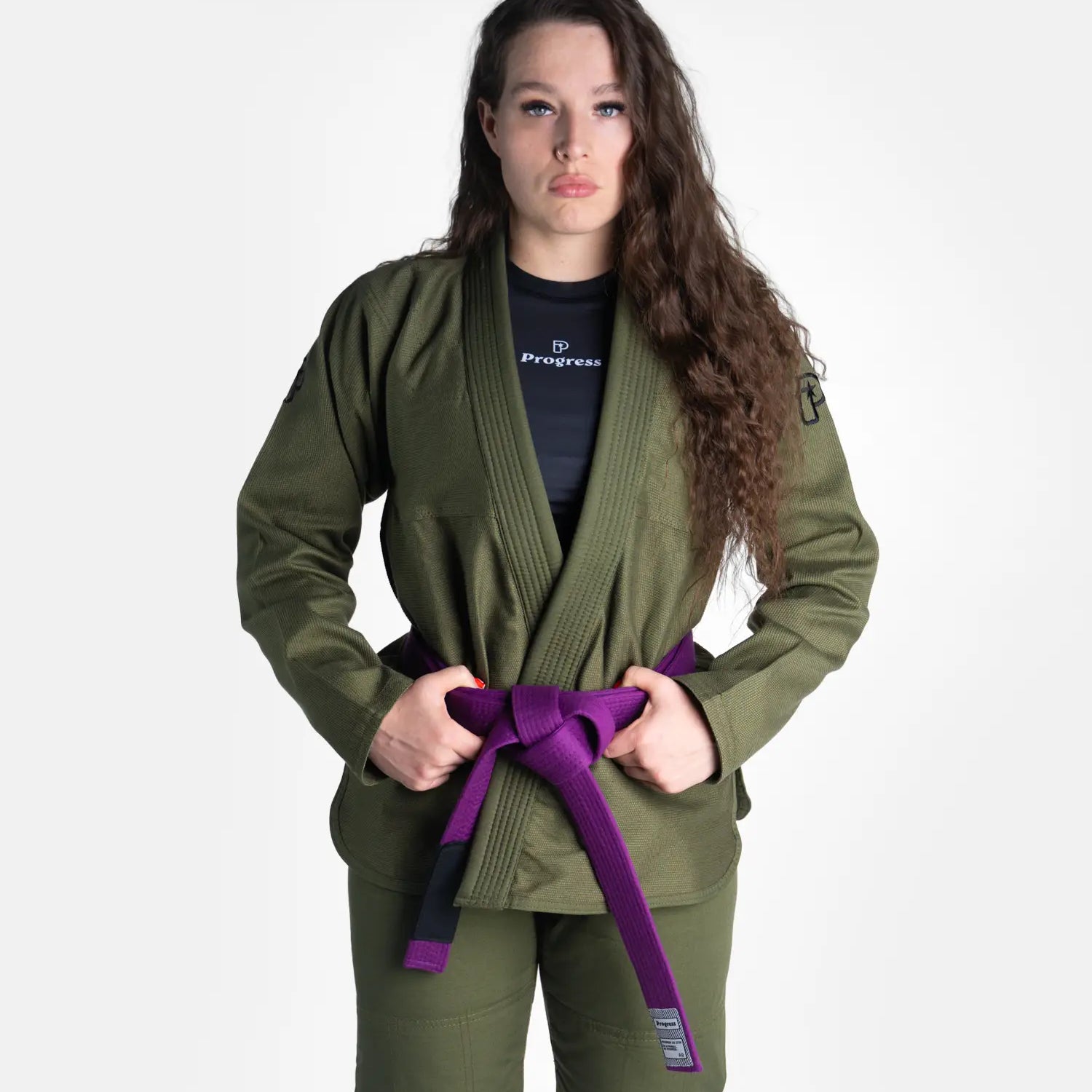 Women's Academy Gi - Forest Green (with FREE Whitebelt) Kimono F1