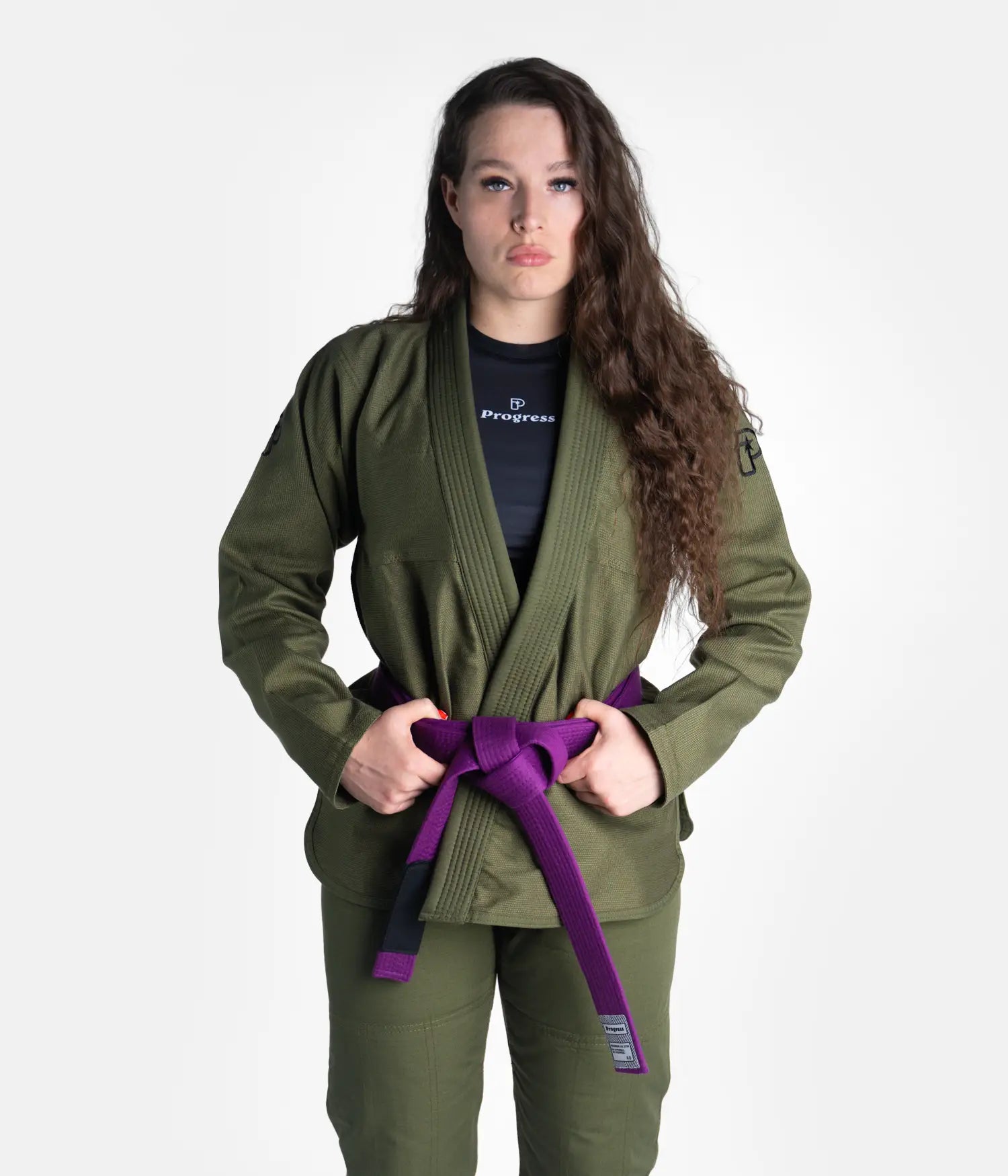 Women's Academy Gi - Forest Green (with FREE Whitebelt) Kimono F1