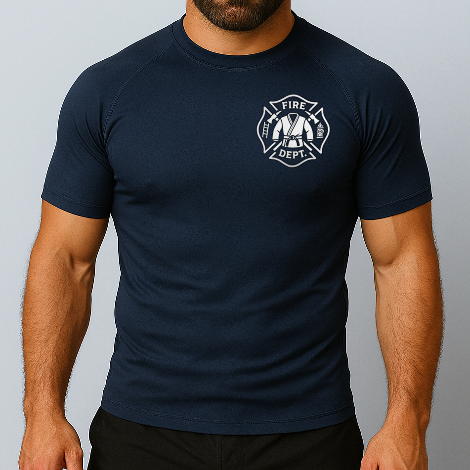 Firefighter Short Sleeve Rashguard - Navy