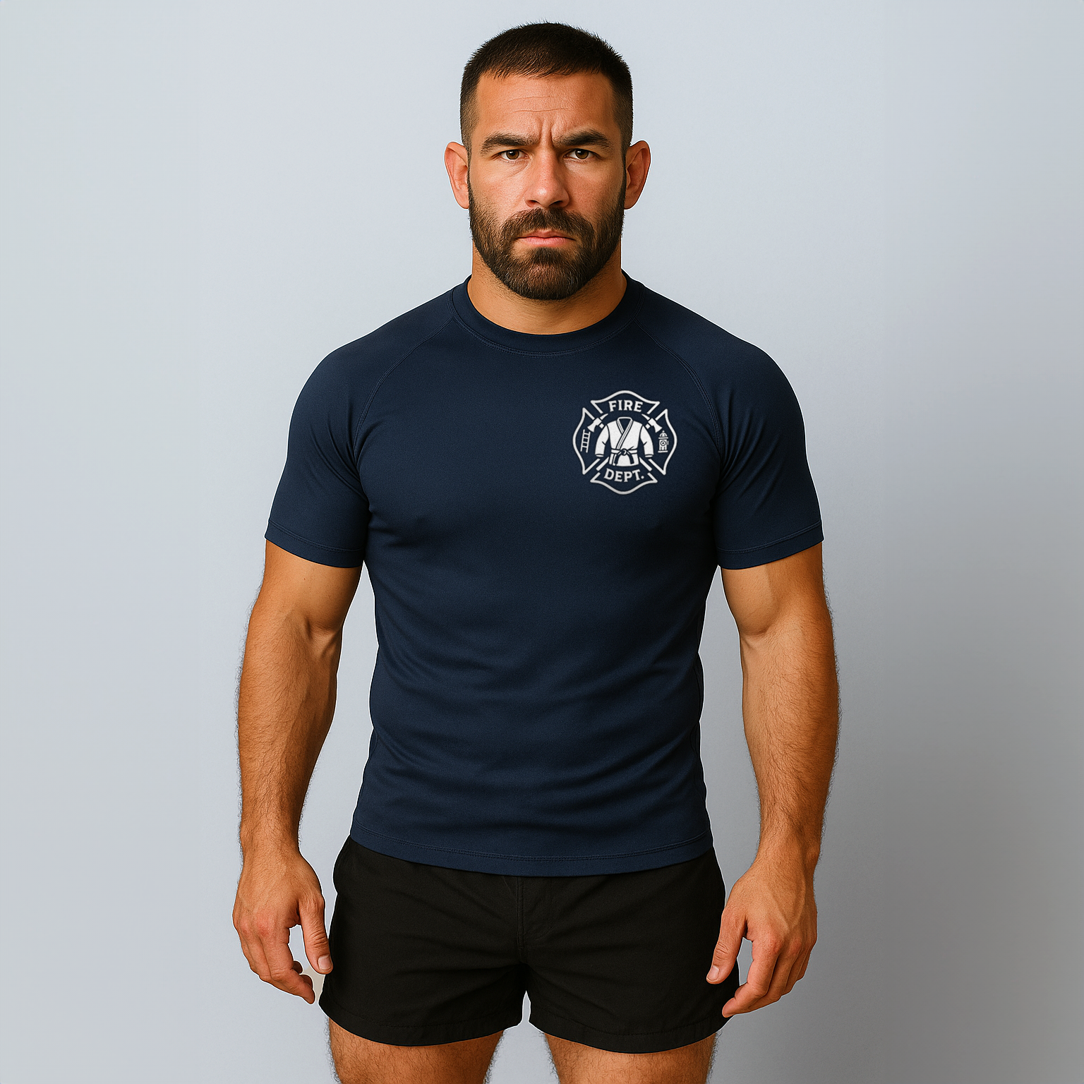 Firefighter Short Sleeve Rashguard - Navy
