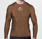 Fuji Baseline Ranked Long Sleeve Rashguard Brown X-Small