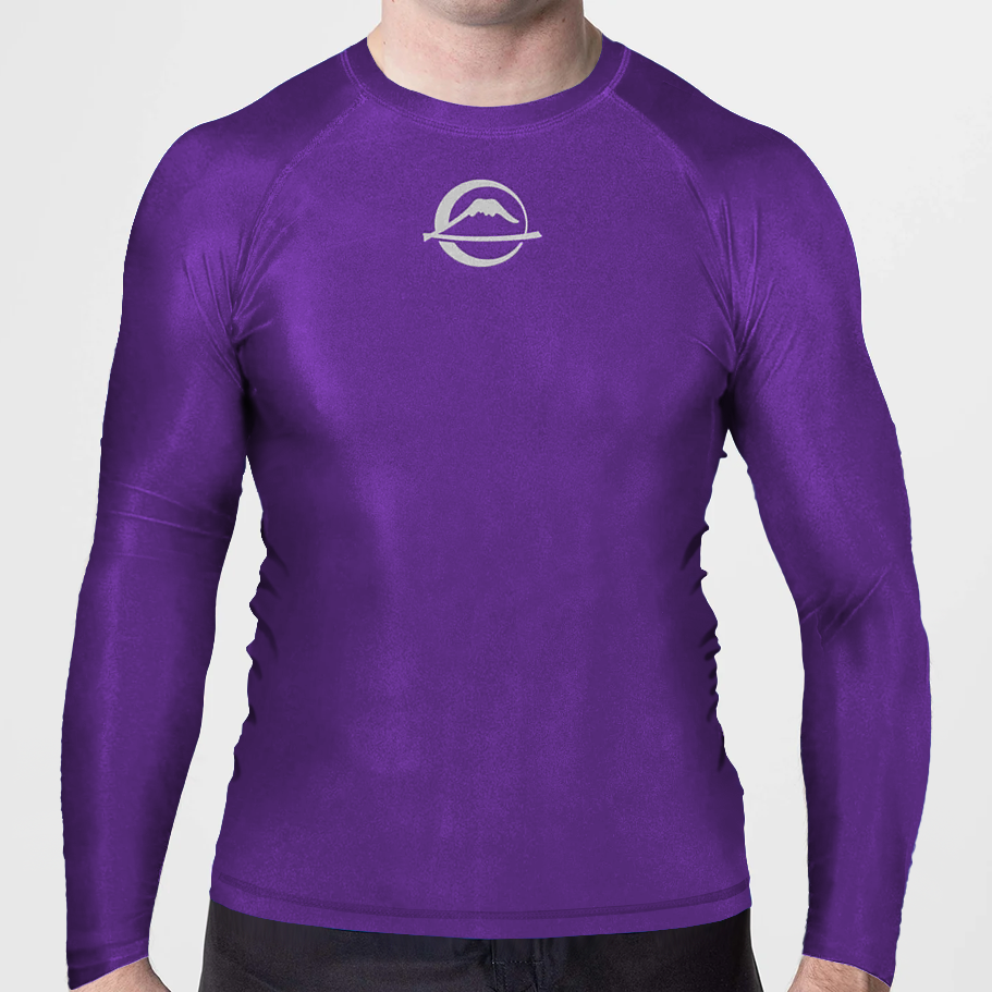 Fuji Baseline Ranked Long Sleeve Rashguard Purple X-Small