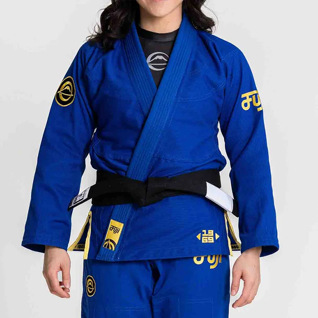 Fuji Womens Flow-Tech BJJ Gi Blue/Gold W00