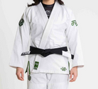 Fuji Womens Flow-Tech BJJ Gi White/Green W00