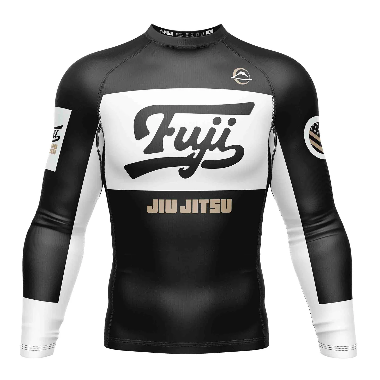 Fuji Script Long Sleeve Rashguard Black XS