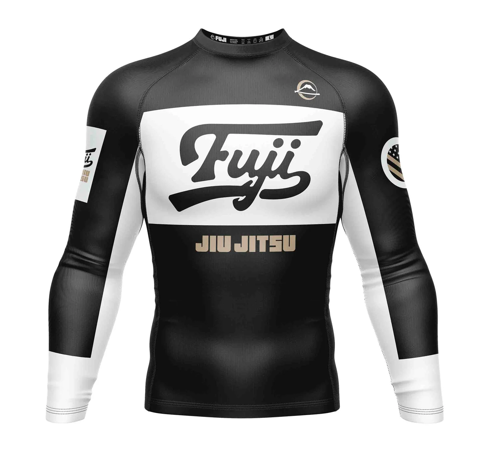 Fuji Script Long Sleeve Rashguard Black XS