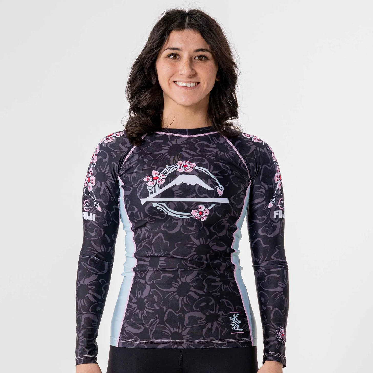 Fuji Blossom Women's Rashguard Black WXS