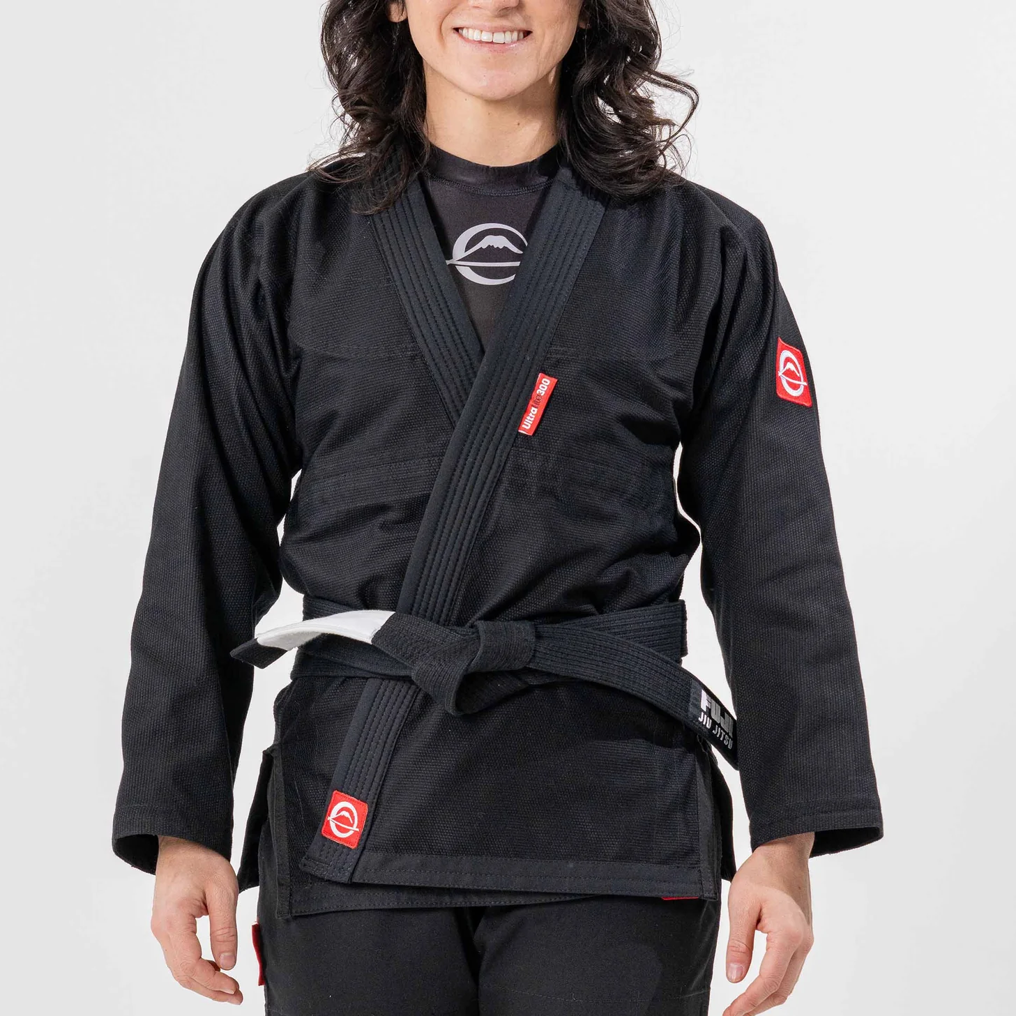 Fuji Womens Ultra Lite 300 BJJ Gi White Black W00
