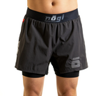 NOGI Industries Ghost Premium Grappling Shorts - 5" Inseam Gray XS