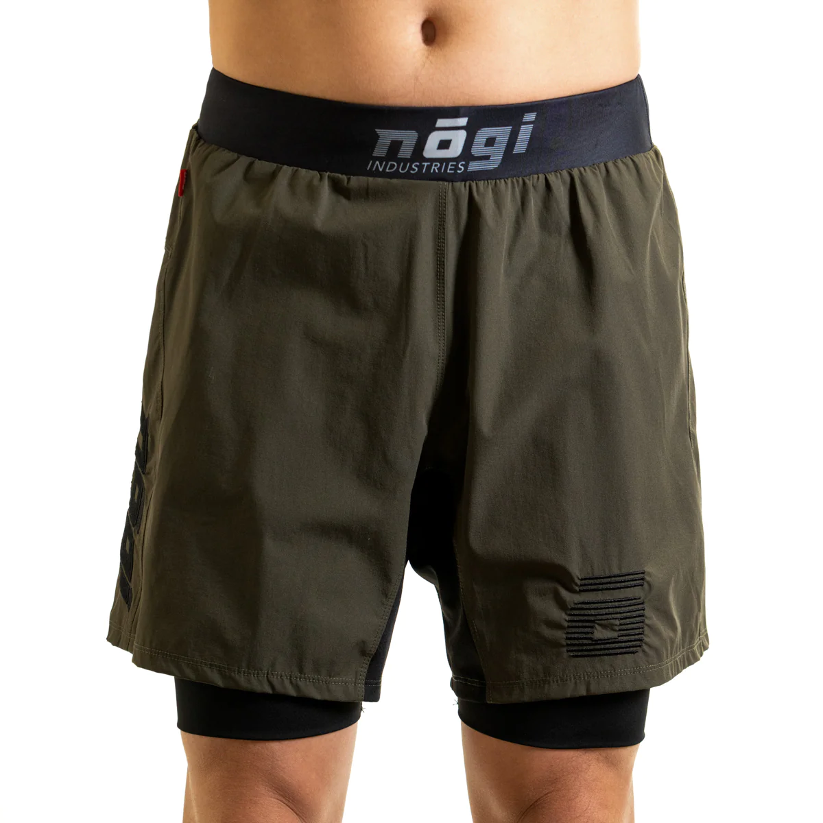 NOGI Industries Ghost Premium Grappling Shorts - 7" Inseam Green XS