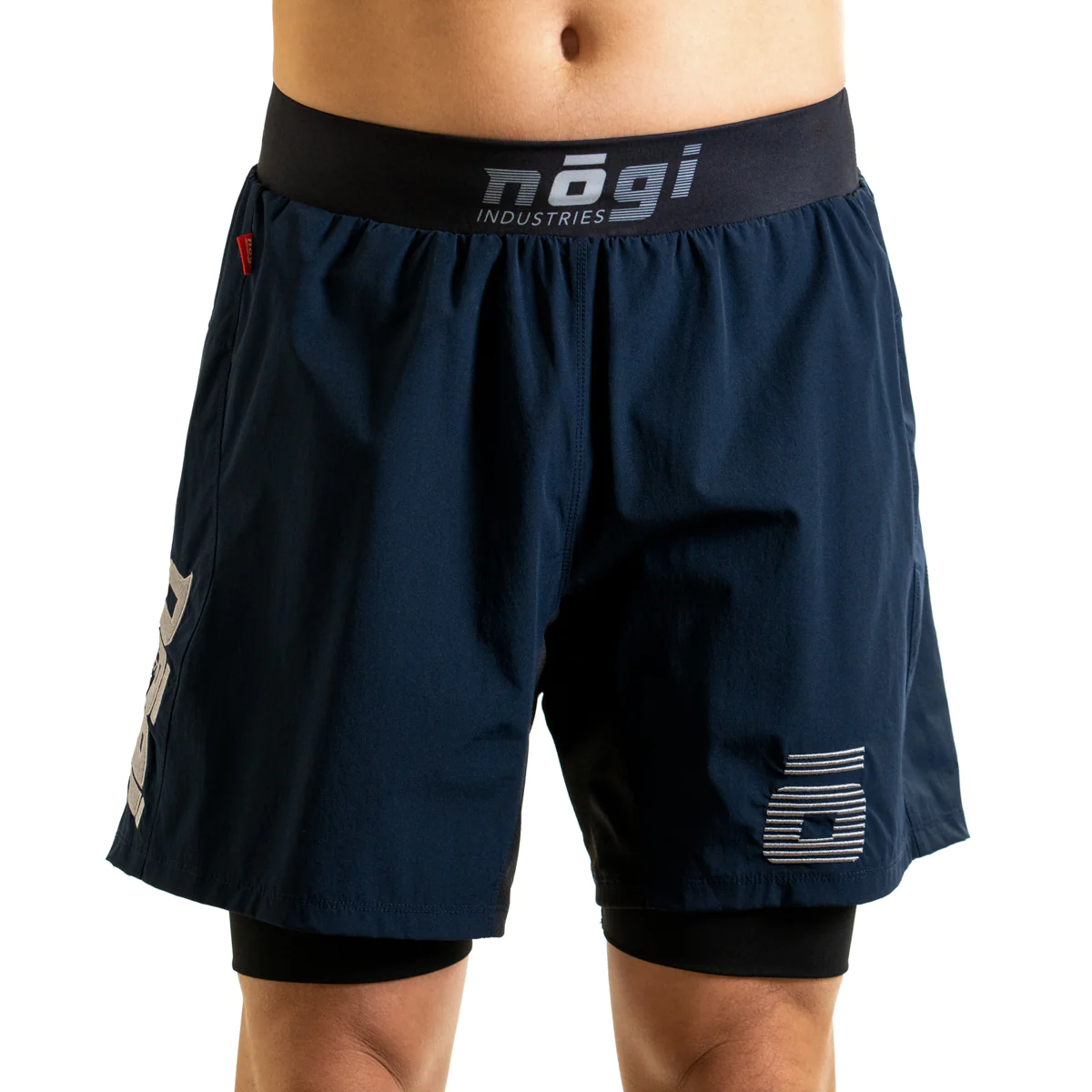 NOGI Industries Ghost Premium Grappling Shorts - 7" Inseam Navy XS