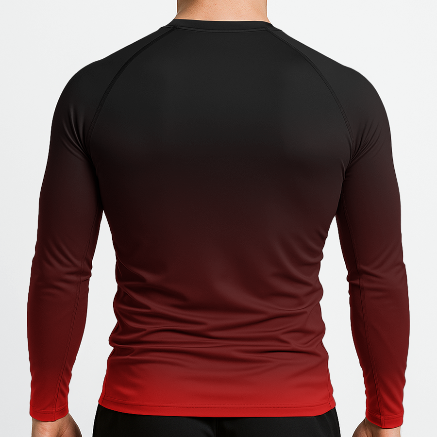 Jiujitsu.com Long Sleeve Ranked Rashguard - Black