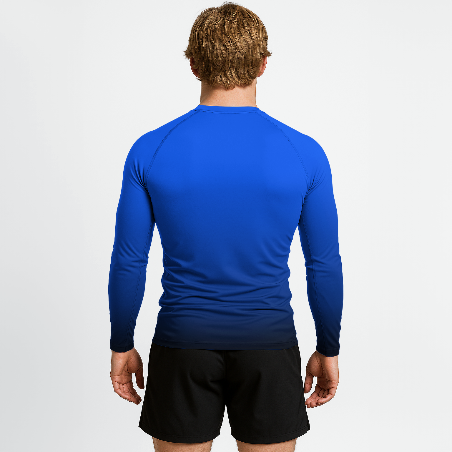 Jiujitsu.com Long Sleeve Ranked Rashguard - Blue