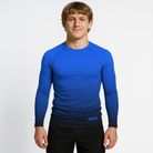 Jiujitsu.com Long Sleeve Ranked Rashguard - Blue