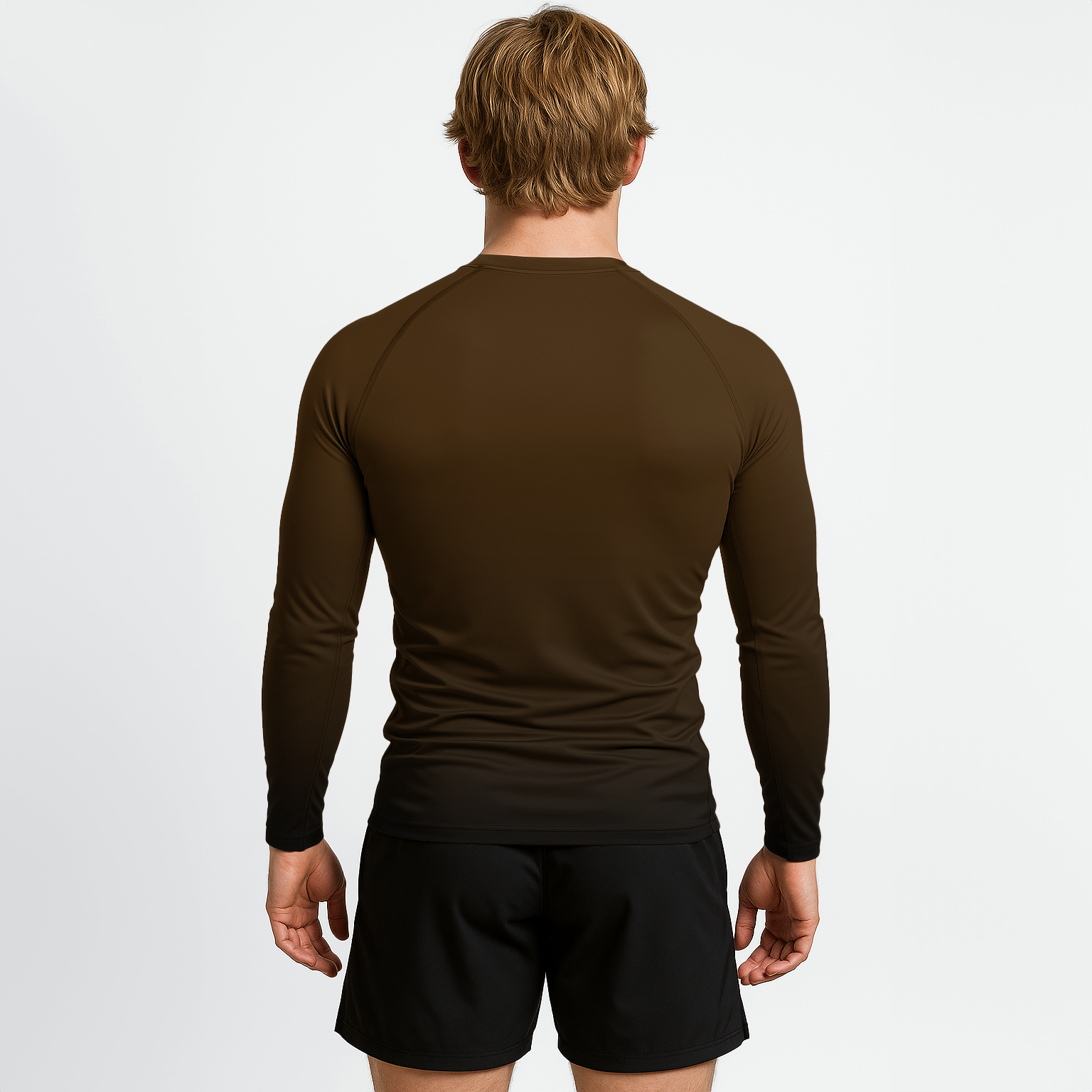 Jiujitsu.com Long Sleeve Ranked Rashguard - Brown