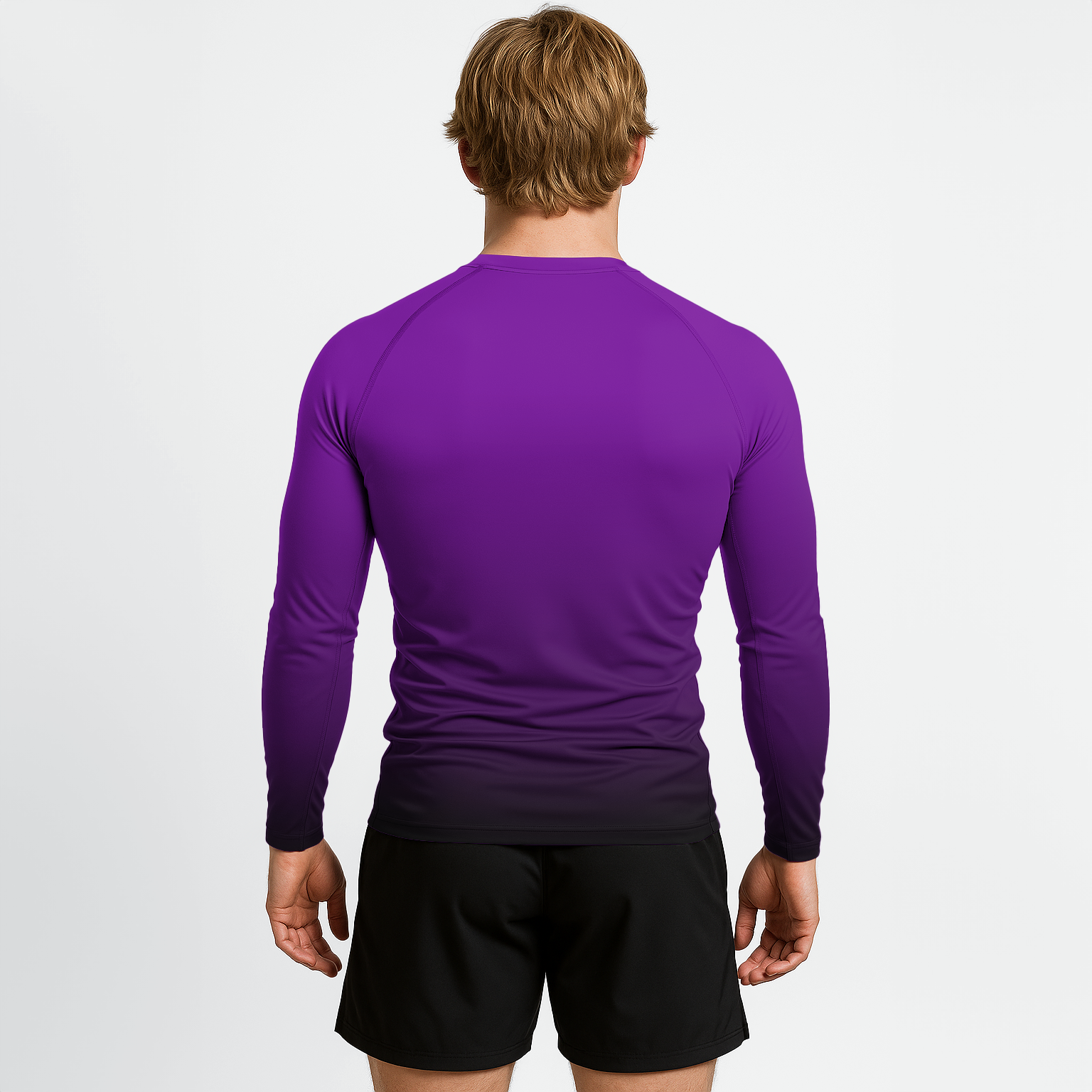 Jiujitsu.com Long Sleeve Ranked Rashguard - Purple