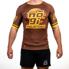 NOGI Industries '7Four Short Sleeve Ranked Rashguard Brown S