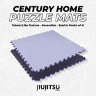 Reversible Home BJJ Puzzle Mats (4 Pack) 1" Black/Gray