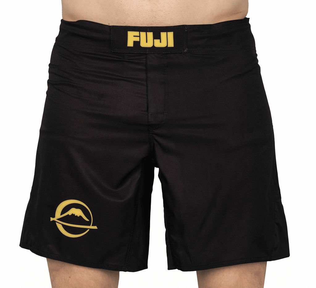 Fuji Baseline Fight Shorts Black/Yellow 28 