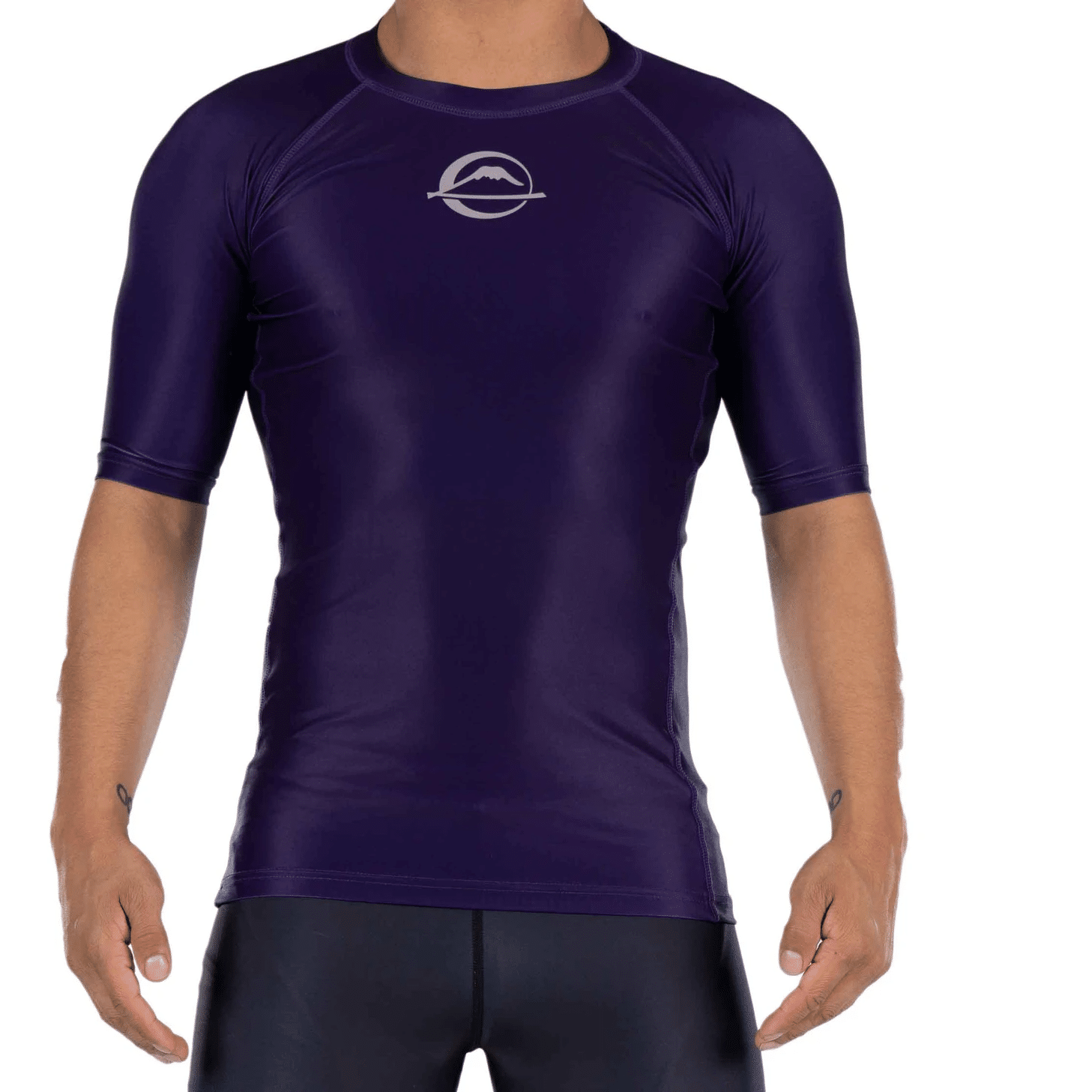 Fuji Baseline Ranked Short Sleeve Rashguard Purple X-Small