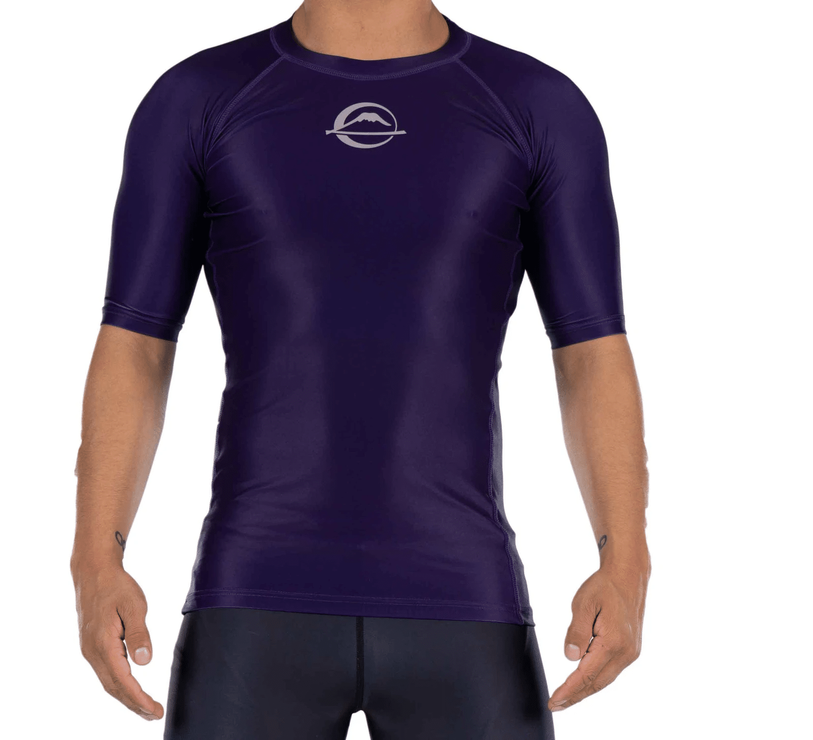 Fuji Baseline Ranked Short Sleeve Rashguard Purple X-Small