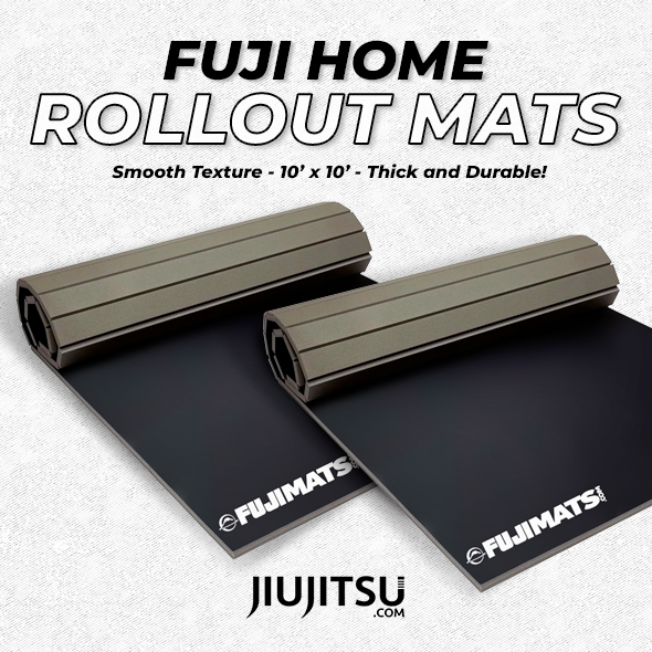 Fuji Home BJJ Mats - Smooth Series Black 10' X 10'