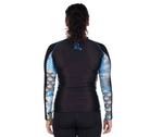 Fuji Kimono Womens Long Sleeve Rashguard Blue