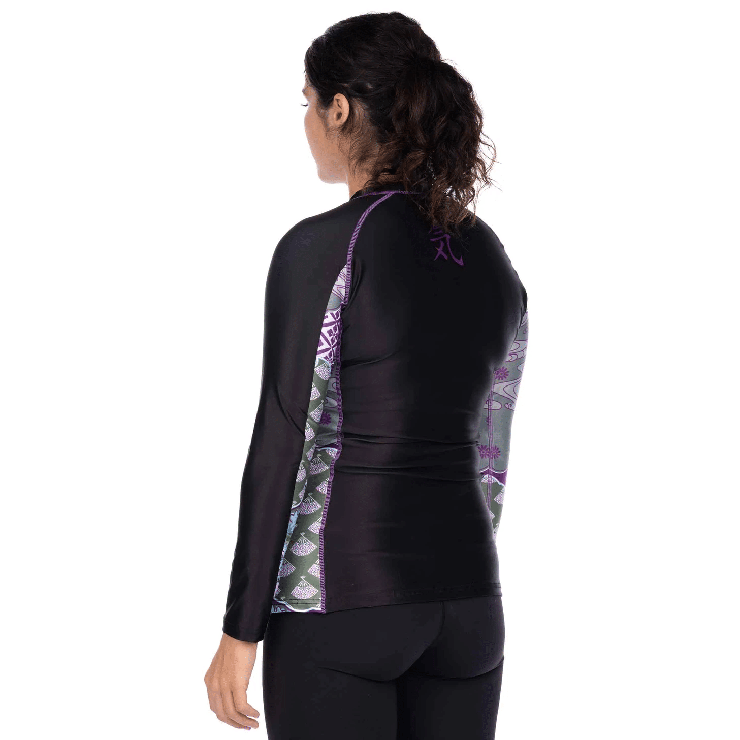 Fuji Kimono Womens Long Sleeve Rashguard Purple