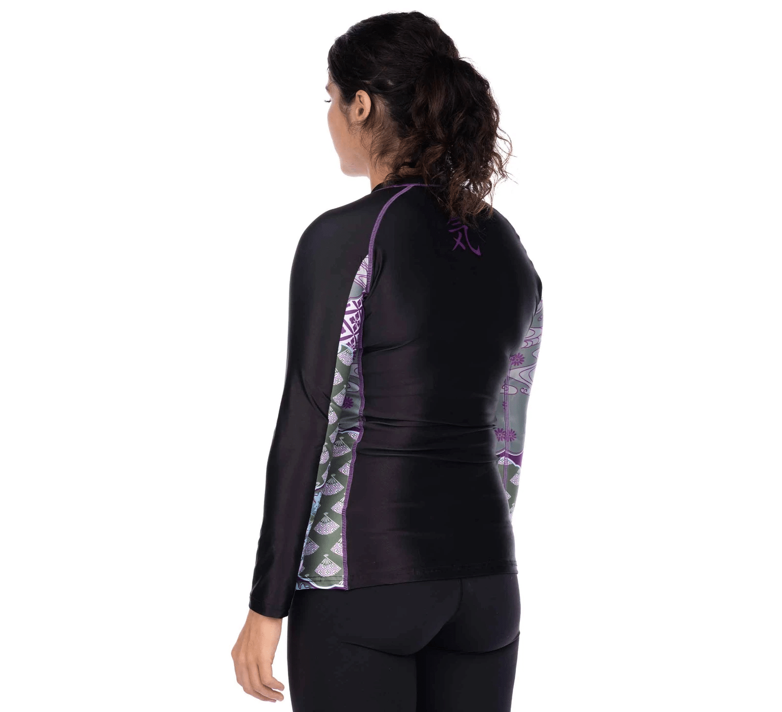 Fuji Kimono Womens Long Sleeve Rashguard Purple