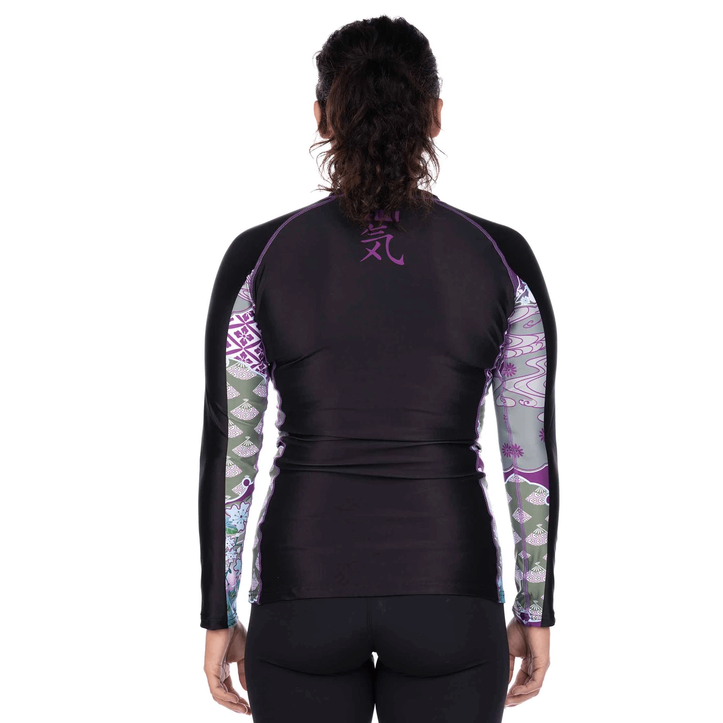 Fuji Kimono Womens Long Sleeve Rashguard Purple