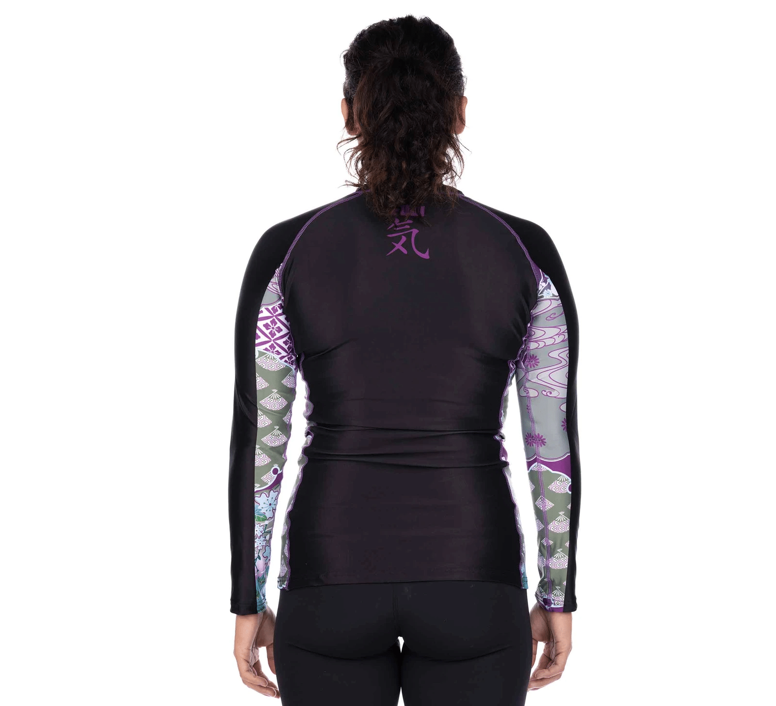 Fuji Kimono Womens Long Sleeve Rashguard Purple