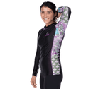 Fuji Kimono Womens Long Sleeve Rashguard Purple