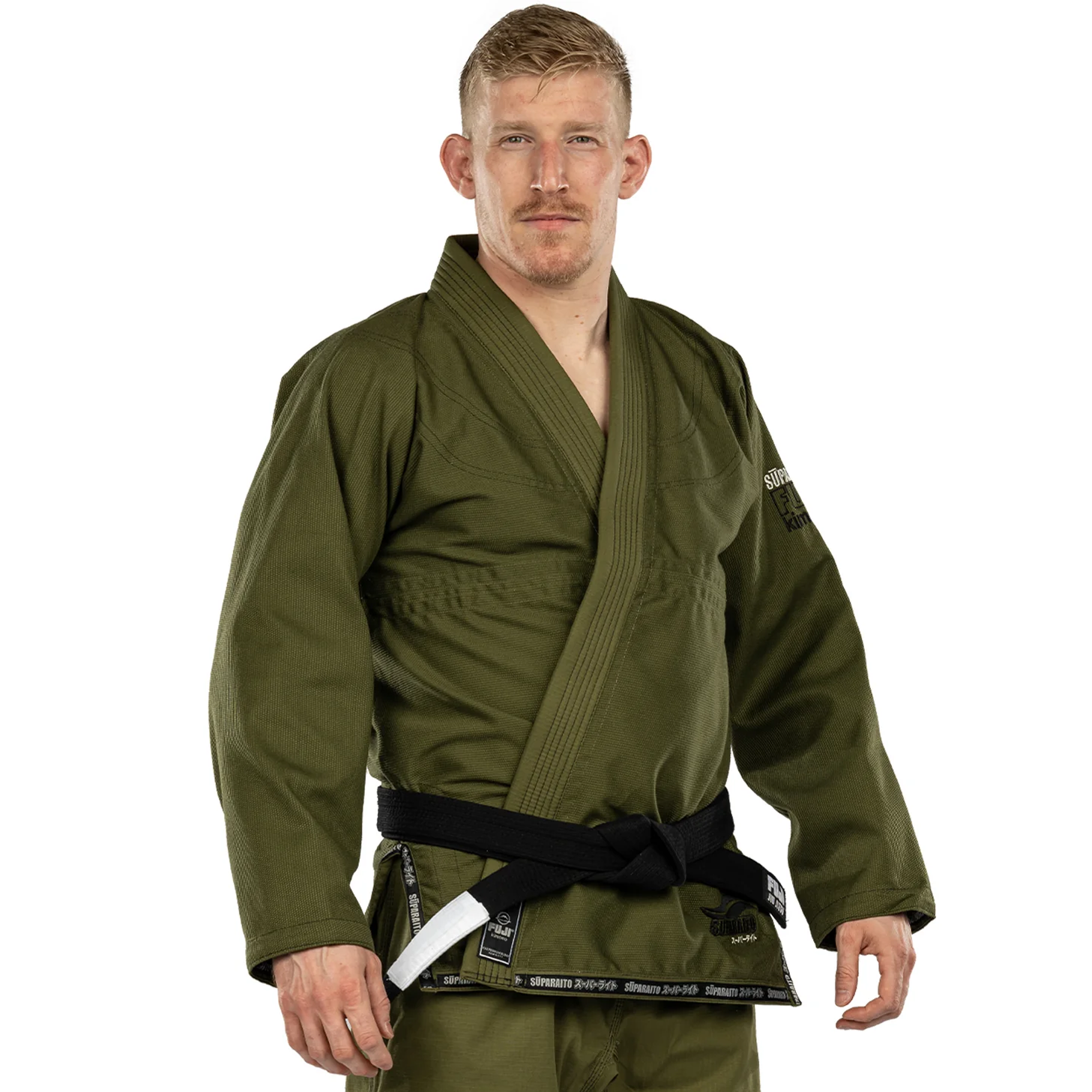 Fuji Suparaito Jiu Jitsu Gi Army Green A0