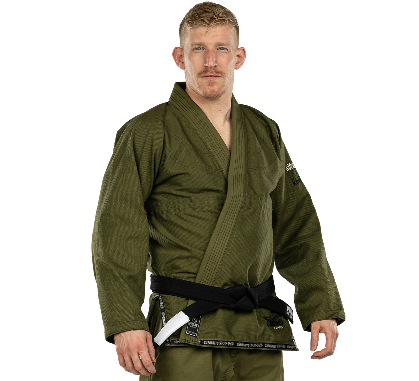 Fuji Suparaito Jiu Jitsu Gi Army Green A0