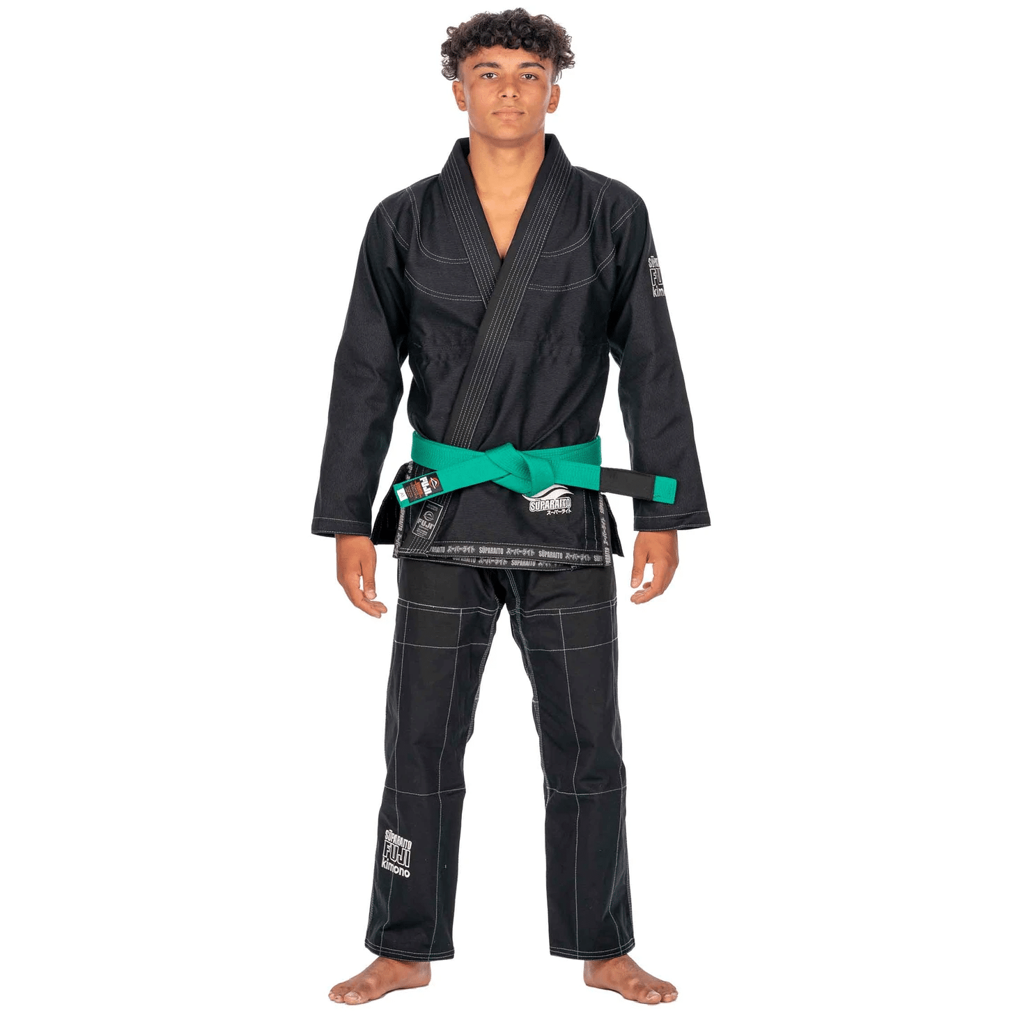 Fuji Suparaito Kids BJJ Gi Black C00