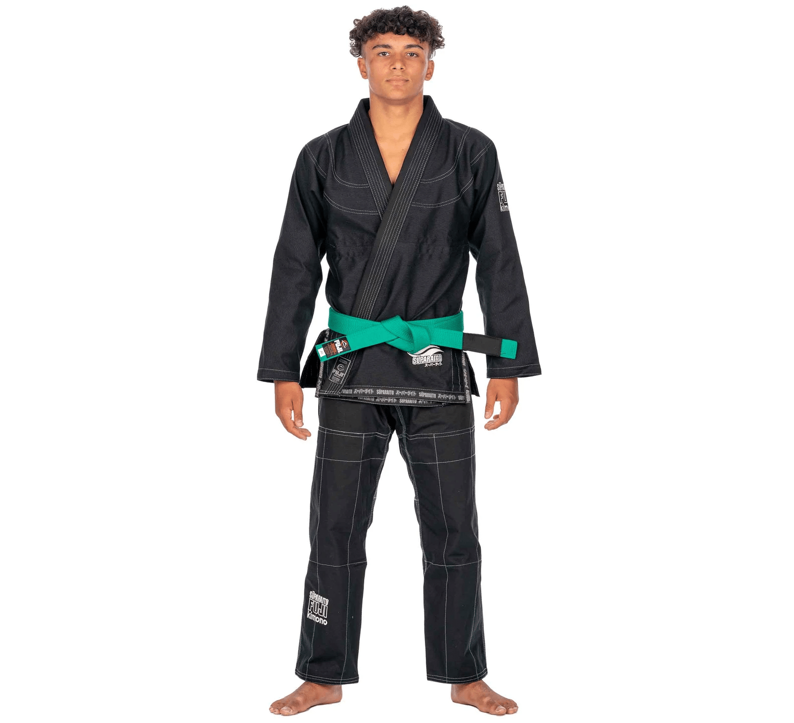 Fuji Suparaito Kids BJJ Gi Black C00