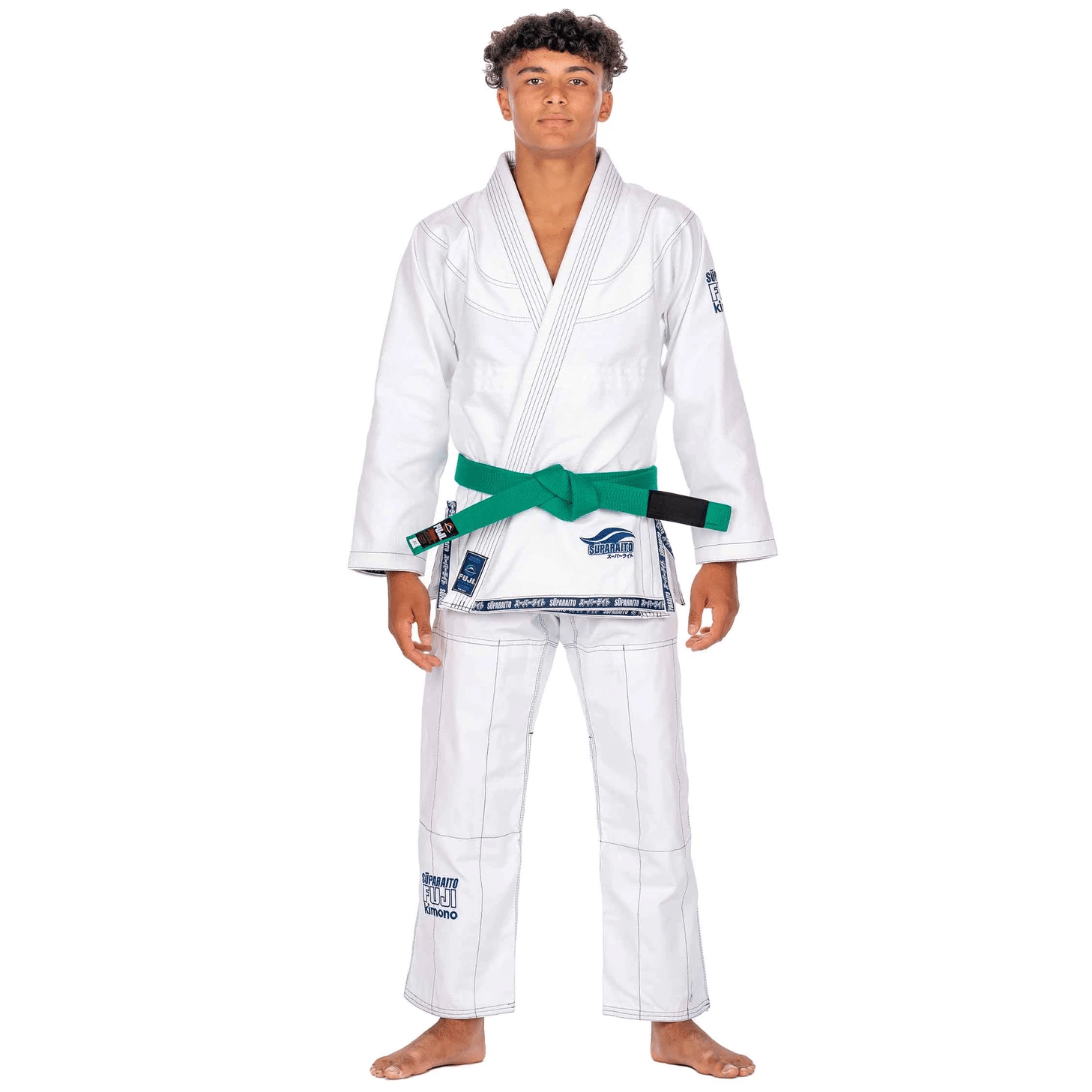 Fuji Suparaito Kids BJJ Gi White C00