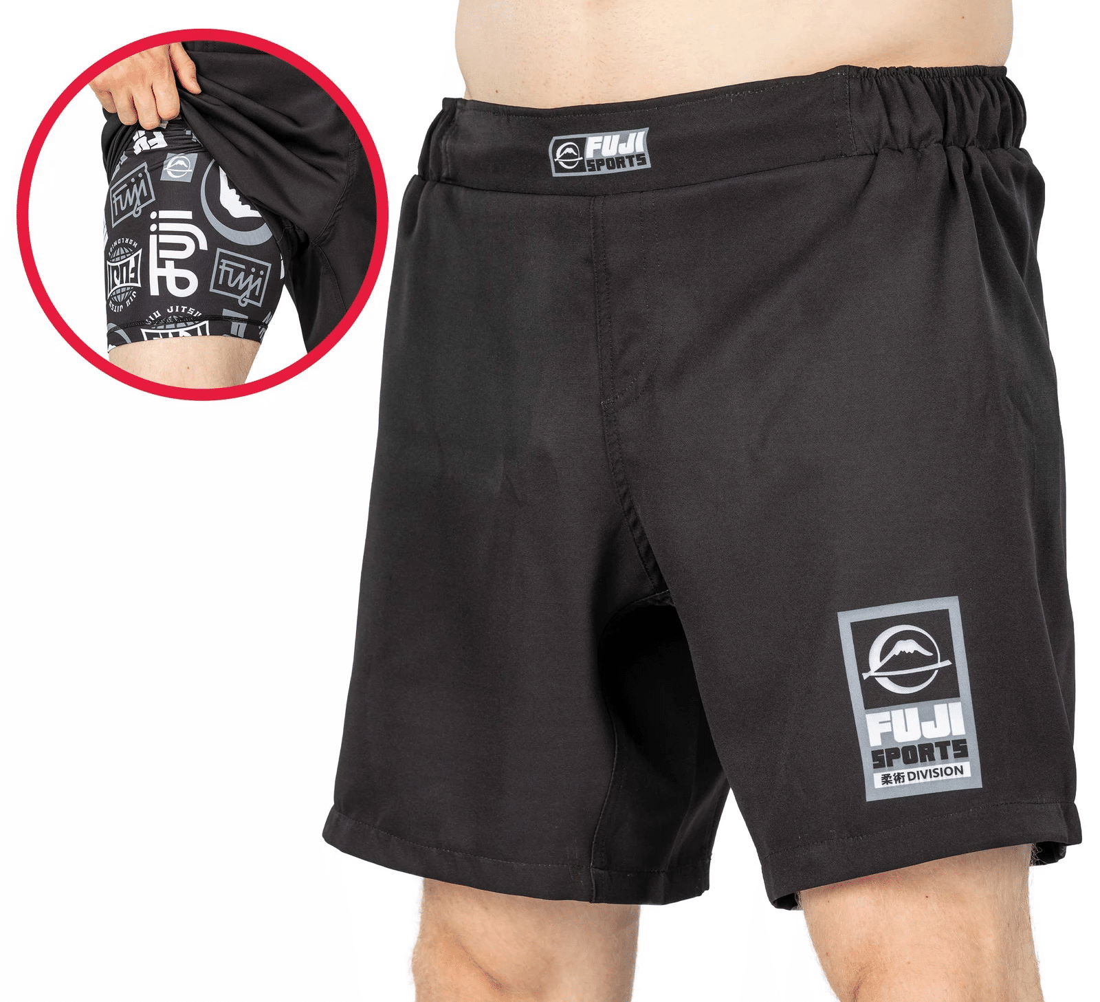 Fuji Ultimate Grappling Shorts Black 28