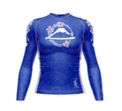 Fuji Blossom Women's Rashguard Blue WXS
