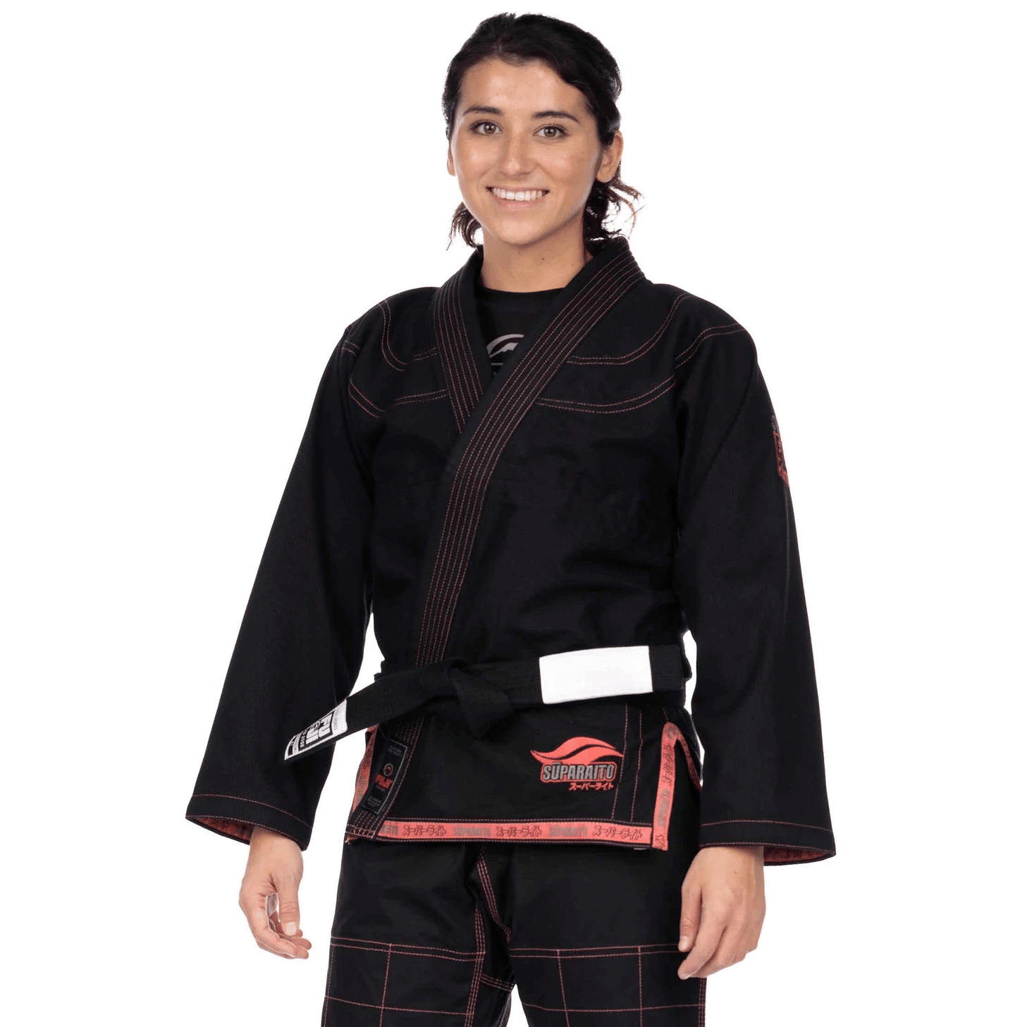 Fuji Suparaito Womens BJJ Gi W00 Black/Pink